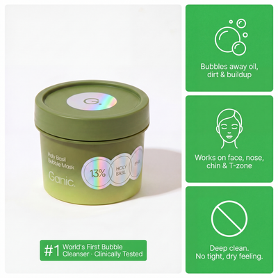 Ganic™ - Holy Basil Bubble Deep Mask